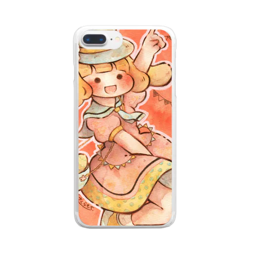 元気なうさ耳ちゃんシリーズ Clear Smartphone Case