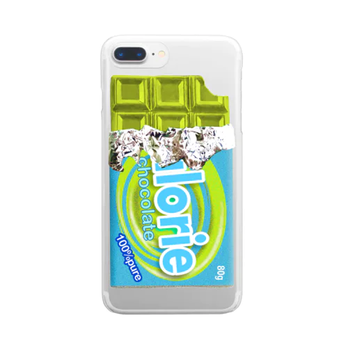 chocolate(green) Clear Smartphone Case