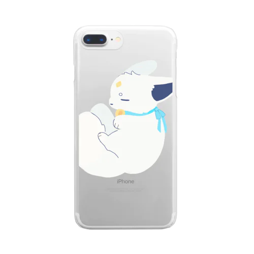 むさぴ Clear Smartphone Case