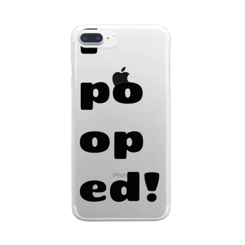 うんちでたよ！I pooped! Clear Smartphone Case