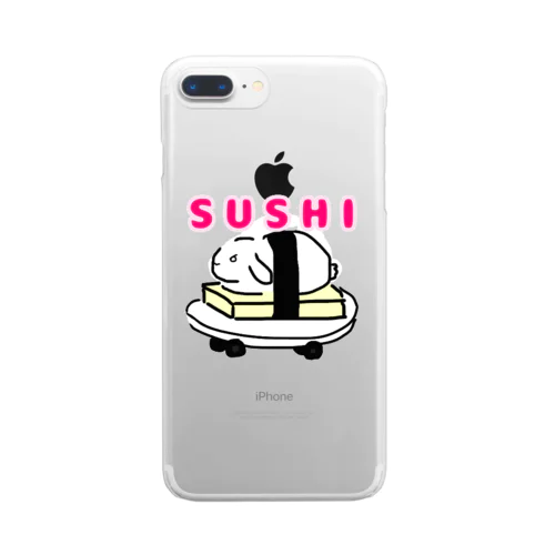 SUSHIうさぎ Clear Smartphone Case