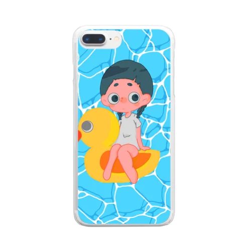 あの夏のアヒル Clear Smartphone Case