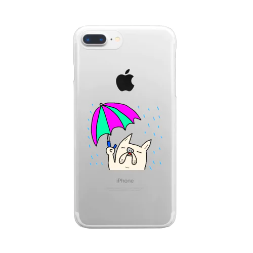 雨の日ミルミル☔ Clear Smartphone Case