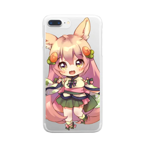 ちび宇佐美みこちゃん Clear Smartphone Case