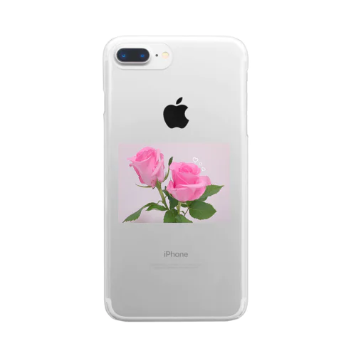 シンプルローズ 🌹 Clear Smartphone Case