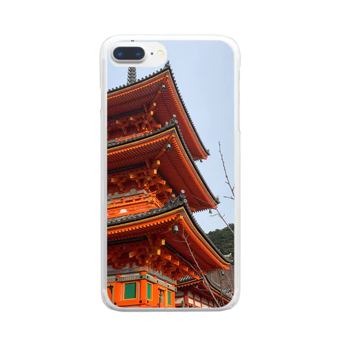 清水寺 Clear Smartphone Case