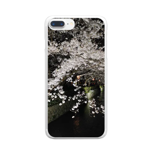 夜桜 Clear Smartphone Case