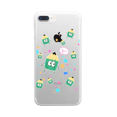 えんぴつ君２ Clear Smartphone Case