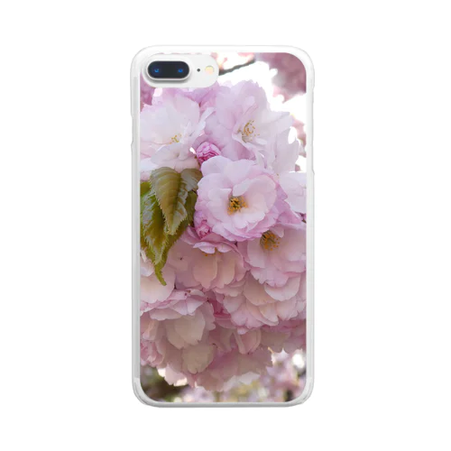 八重桜 Clear Smartphone Case