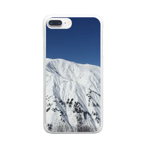 雪の山嶺 Clear Smartphone Case