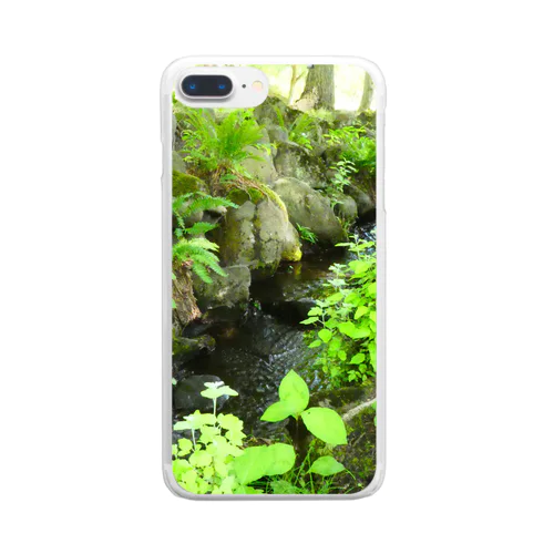 庭園の水辺 Clear Smartphone Case