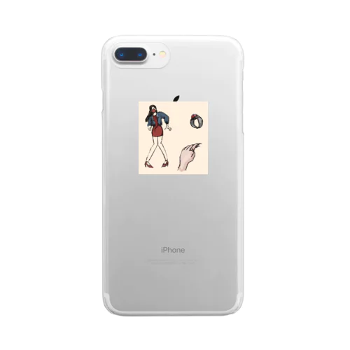 指輪と女 Clear Smartphone Case