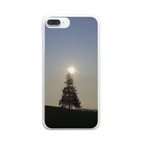 木の天辺にヒカリ Clear Smartphone Case