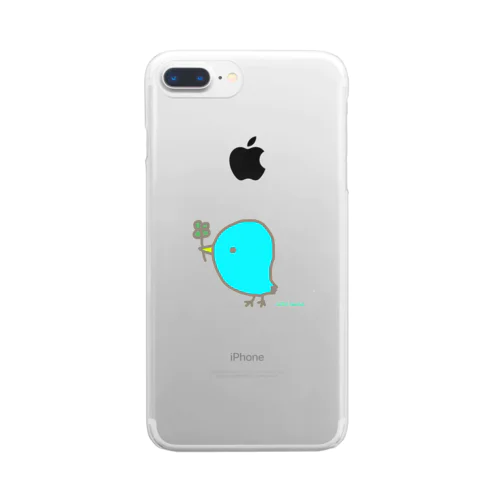 幸せのBlue bird Clear Smartphone Case