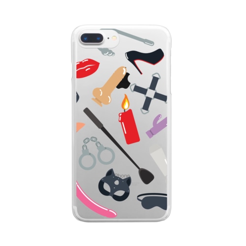 BDSM Icons (Color 01) Clear Smartphone Case