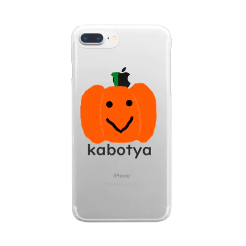 ニッコリ笑顔のかぼちゃ君 Clear Smartphone Case