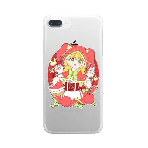 うさぎリンゴ赤ずきんちゃん Clear Smartphone Case