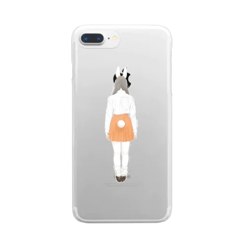 うさ耳JK Clear Smartphone Case