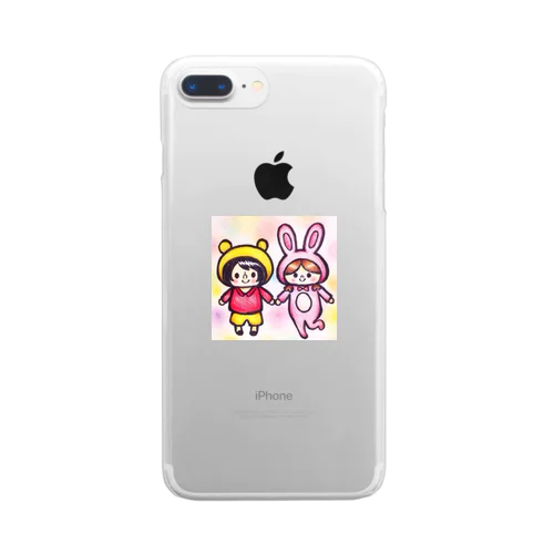 プーさんとうさぎ Clear Smartphone Case