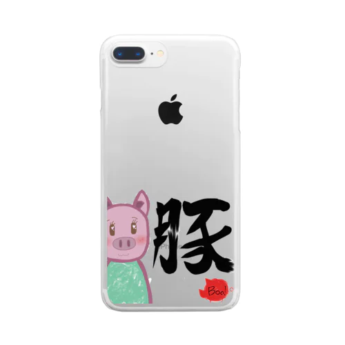 Booちゃん Clear Smartphone Case