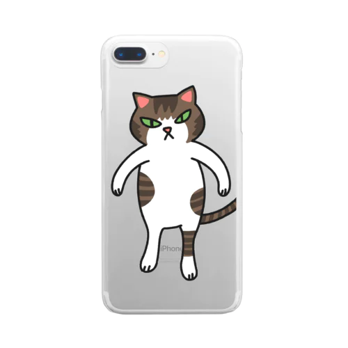 新・ねこのごまおはぎ Clear Smartphone Case