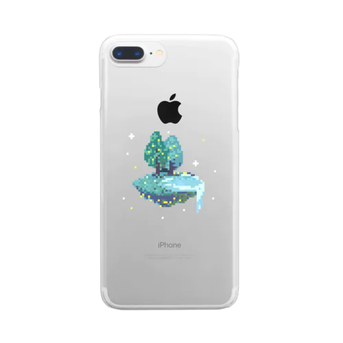 だばだばのふゆうのしま(よる) Clear Smartphone Case