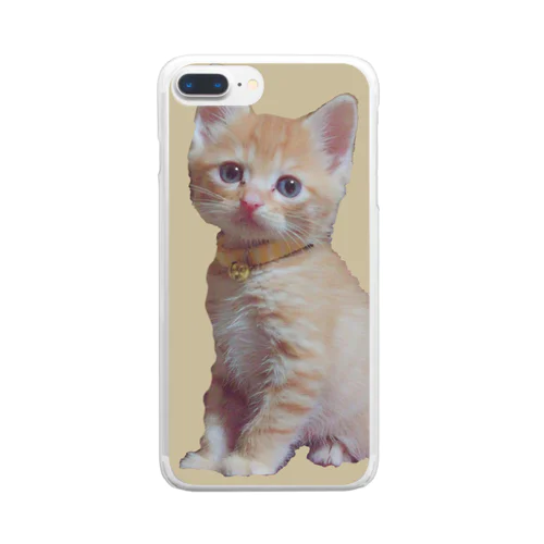 天使な茶トラ猫 Clear Smartphone Case