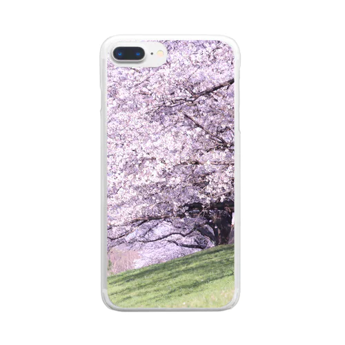 桜並木 Clear Smartphone Case