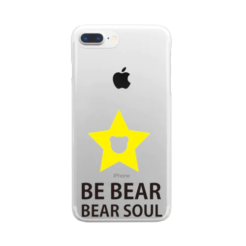 BE BEAR クリアスマホケース