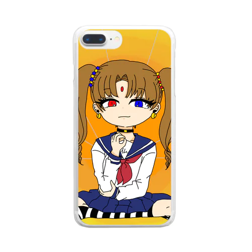 仏ちゃん Clear Smartphone Case