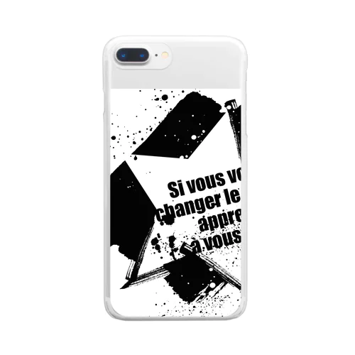 grunge star Clear Smartphone Case