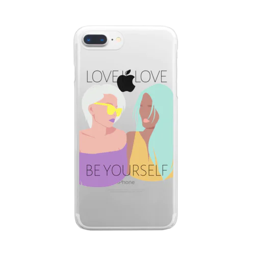 LOVE IS LOVE Clear Smartphone Case