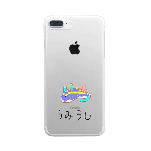 ゆるっと♪むにゅっと！うみうしくん Clear Smartphone Case