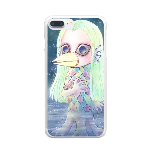 アマビエちゃん Clear Smartphone Case