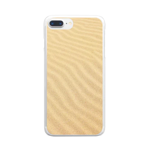 鳥取砂丘の砂紋 Clear Smartphone Case