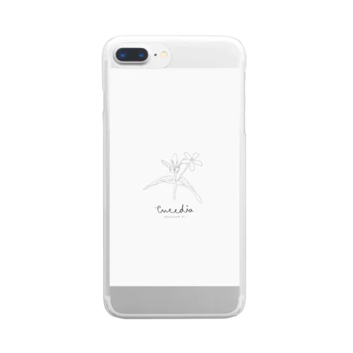 tweedia * グレーブルー Clear Smartphone Case