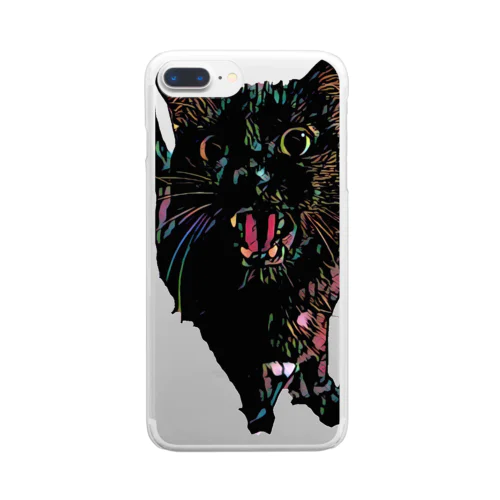 おねだり黒猫。 Clear Smartphone Case