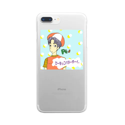 ぴーなっつバターボーイ Clear Smartphone Case