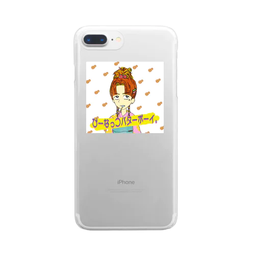 ぴーなっつバターボーイ Clear Smartphone Case