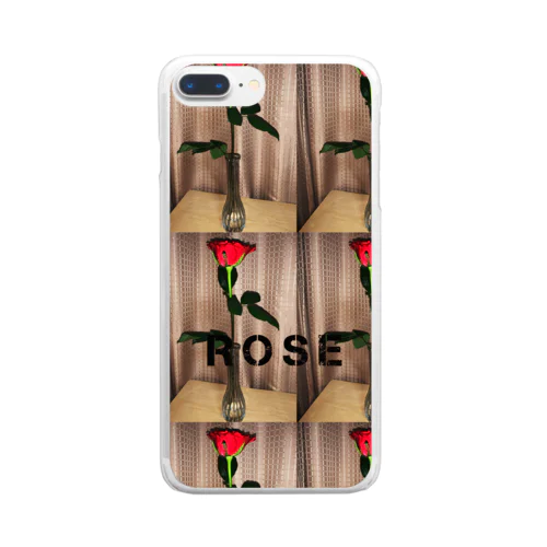 Rose クリアスマホケース