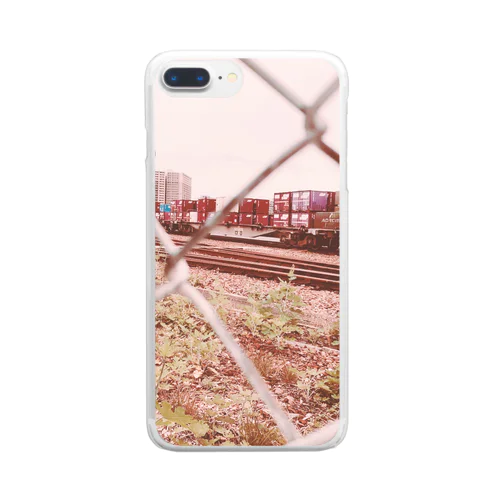 貨物車両基地 Clear Smartphone Case