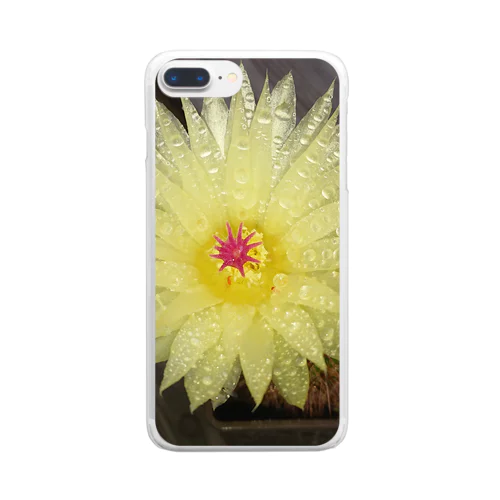 サボテンの花 Clear Smartphone Case