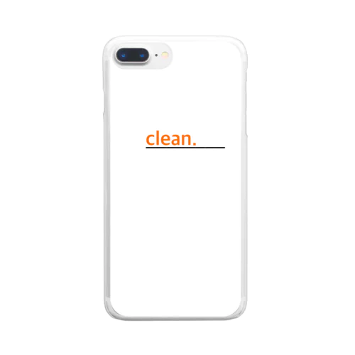clean.   vol.1 Clear Smartphone Case