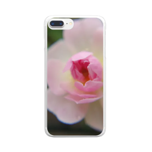 pink Rose Clear Smartphone Case