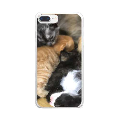 子猫たち Clear Smartphone Case