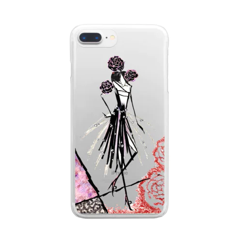 【Rose noble lady🌹】~薔薇の貴婦人~ Clear Smartphone Case