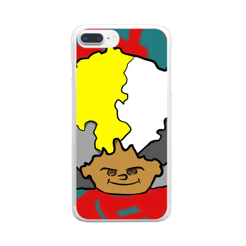 afro boy Clear Smartphone Case