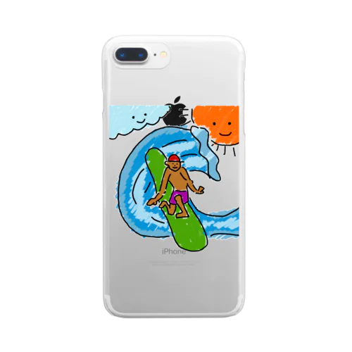 wo,co. surfman Clear Smartphone Case