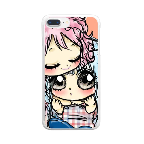 キュートな女の子 Clear Smartphone Case