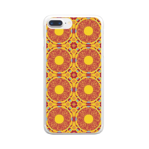 幾何学模様No.673 Clear Smartphone Case